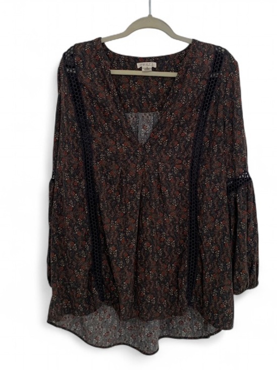 torrid Tops - Torrid Festi Dark Floral Bohemian Tunic Top